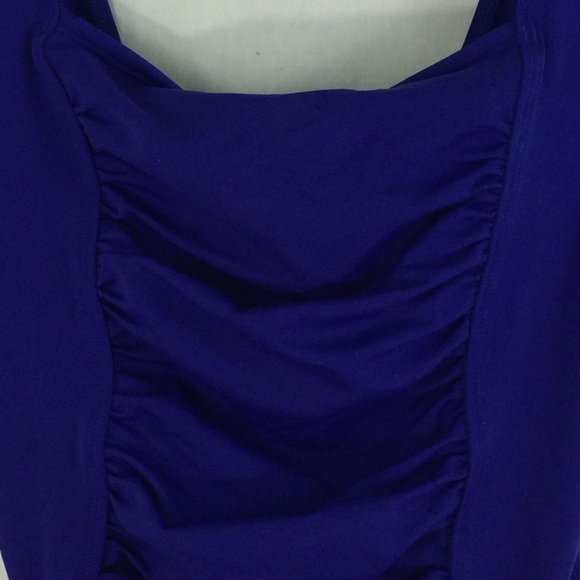 Speedo Women's Shirred Tank Swimsuit One Piece - Picture 3 of 6